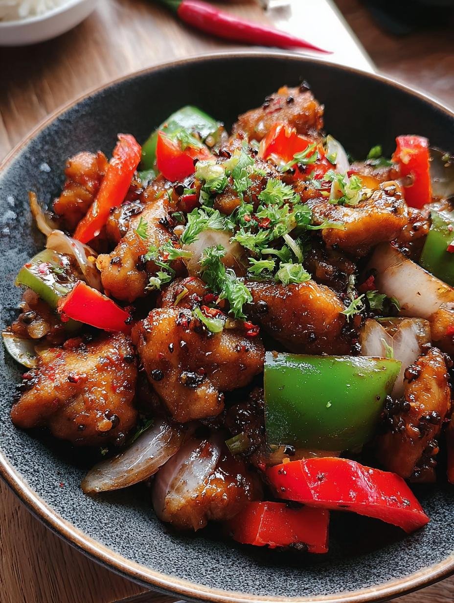 Black Pepper Chicken: 1 Amazing Weeknight Dish - Black Pepper Chicken - additional detail