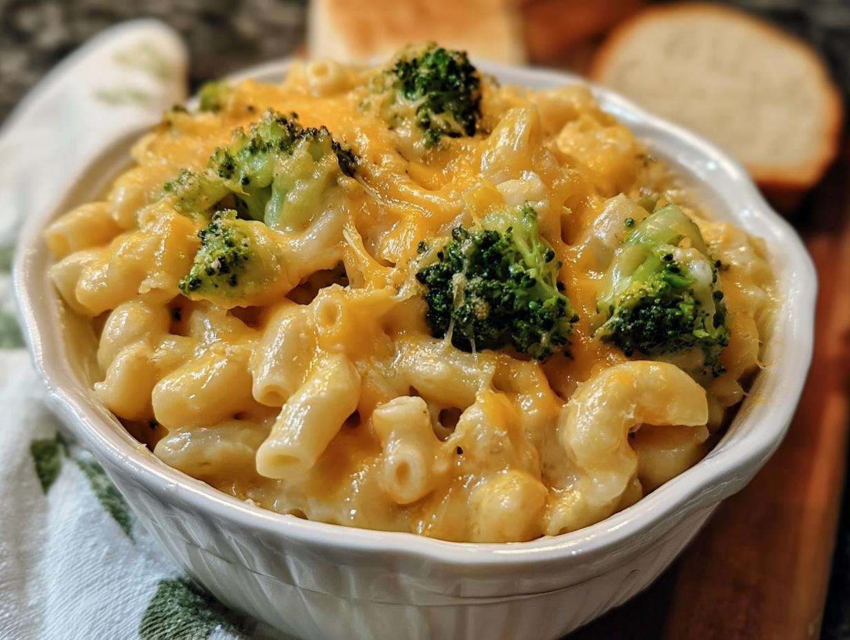 Broccoli Cheddar Mac Cheese: 1 Amazing Comfort Dish - Broccoli Cheddar Mac Cheese - additional detail
