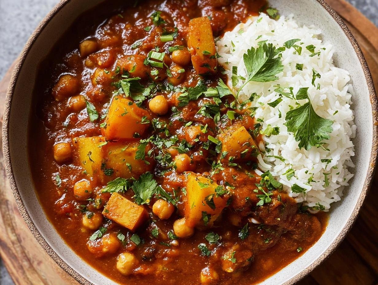 Amazing Chickpea Curry Potatoes in 1 Hour