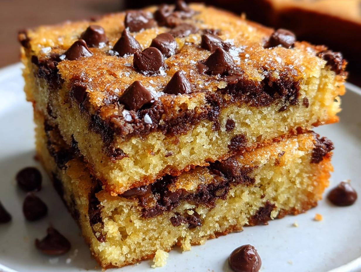 Amazing Chocolate Chip Cake: 350 Calories - Chocolate Chip Cake - close-up of cake texture