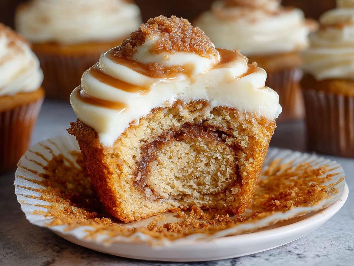 Cinnamon Roll Cupcakes: Amazing 1-Step Swirl Creation - Cinnamon Roll Cupcakes - additional detail