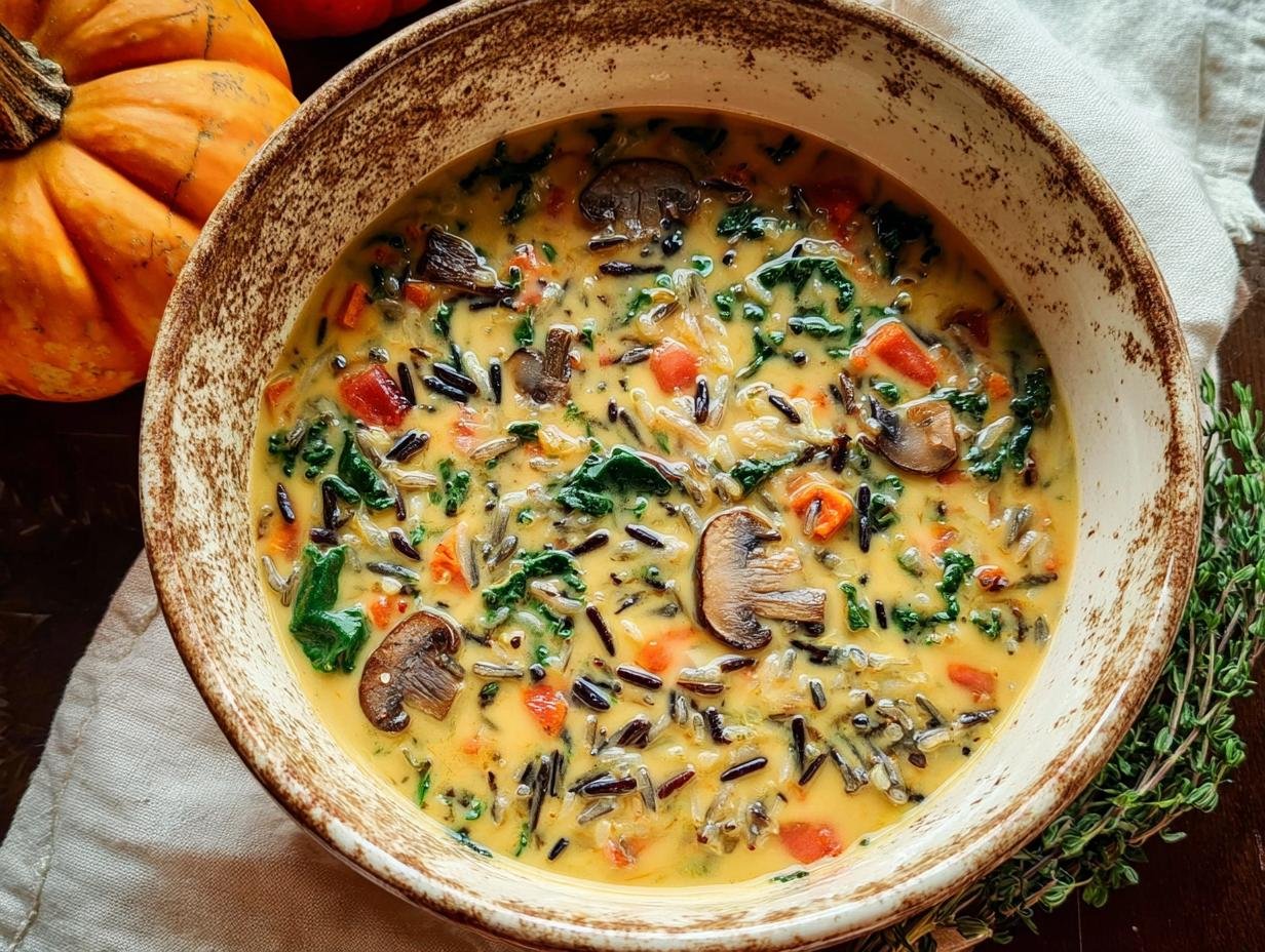 Cozy Autumn Wild Rice: 1 Amazing Fall Soup - Cozy Autumn Wild Rice - additional detail