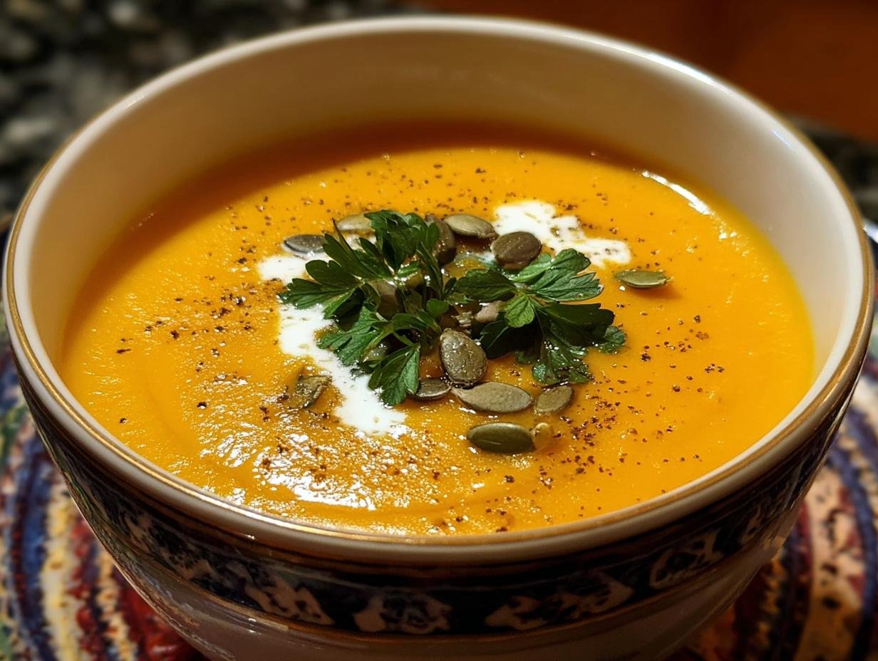Creamy Carrot Sweet Potato Soup: 1 Pot Bliss - Creamy Carrot Sweet Potato - additional detail