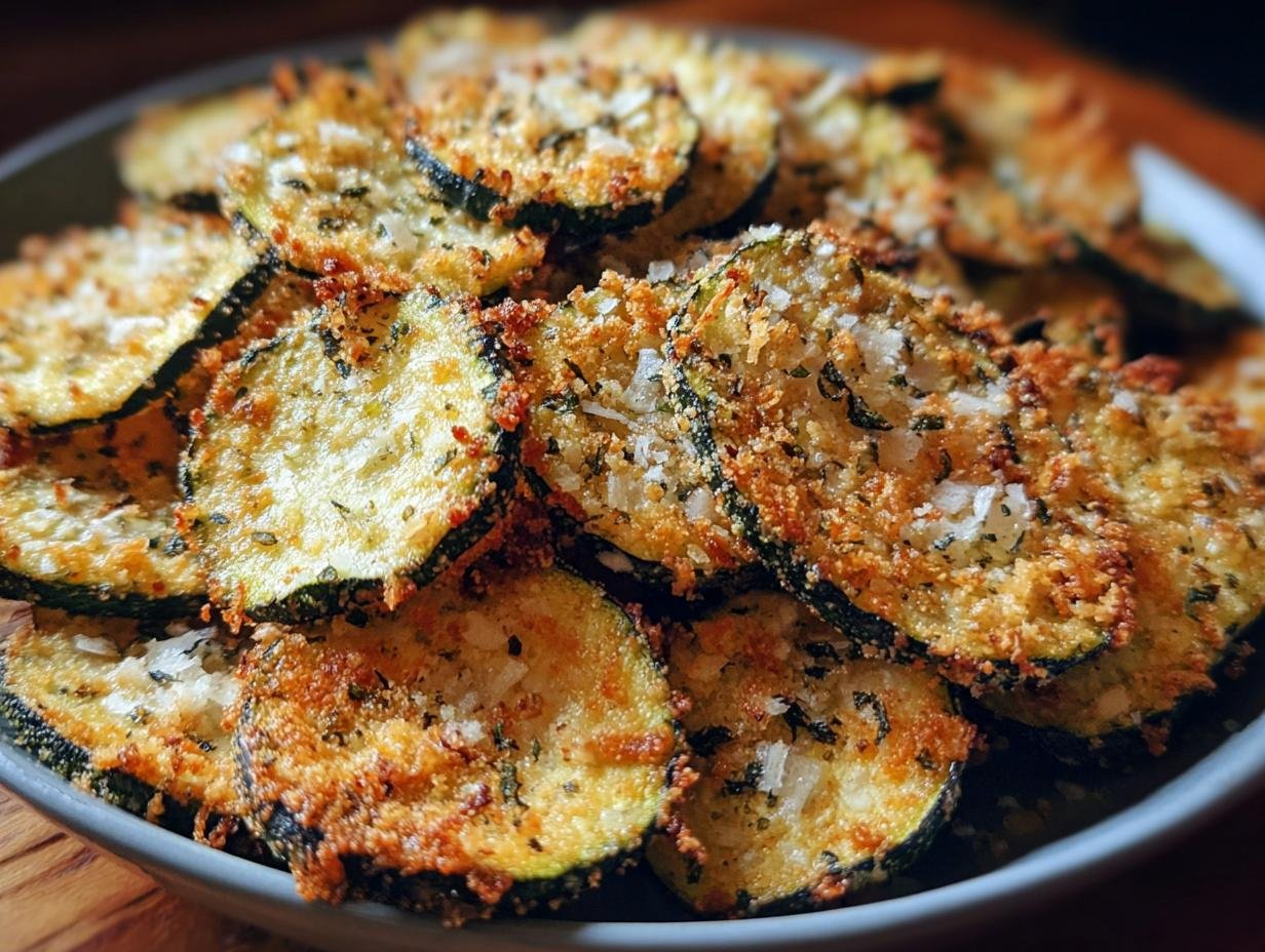 Crispy Zucchini Chips Parmesan: 10 Min Prep Joy - Crispy Zucchini Chips Parmesan - additional detail