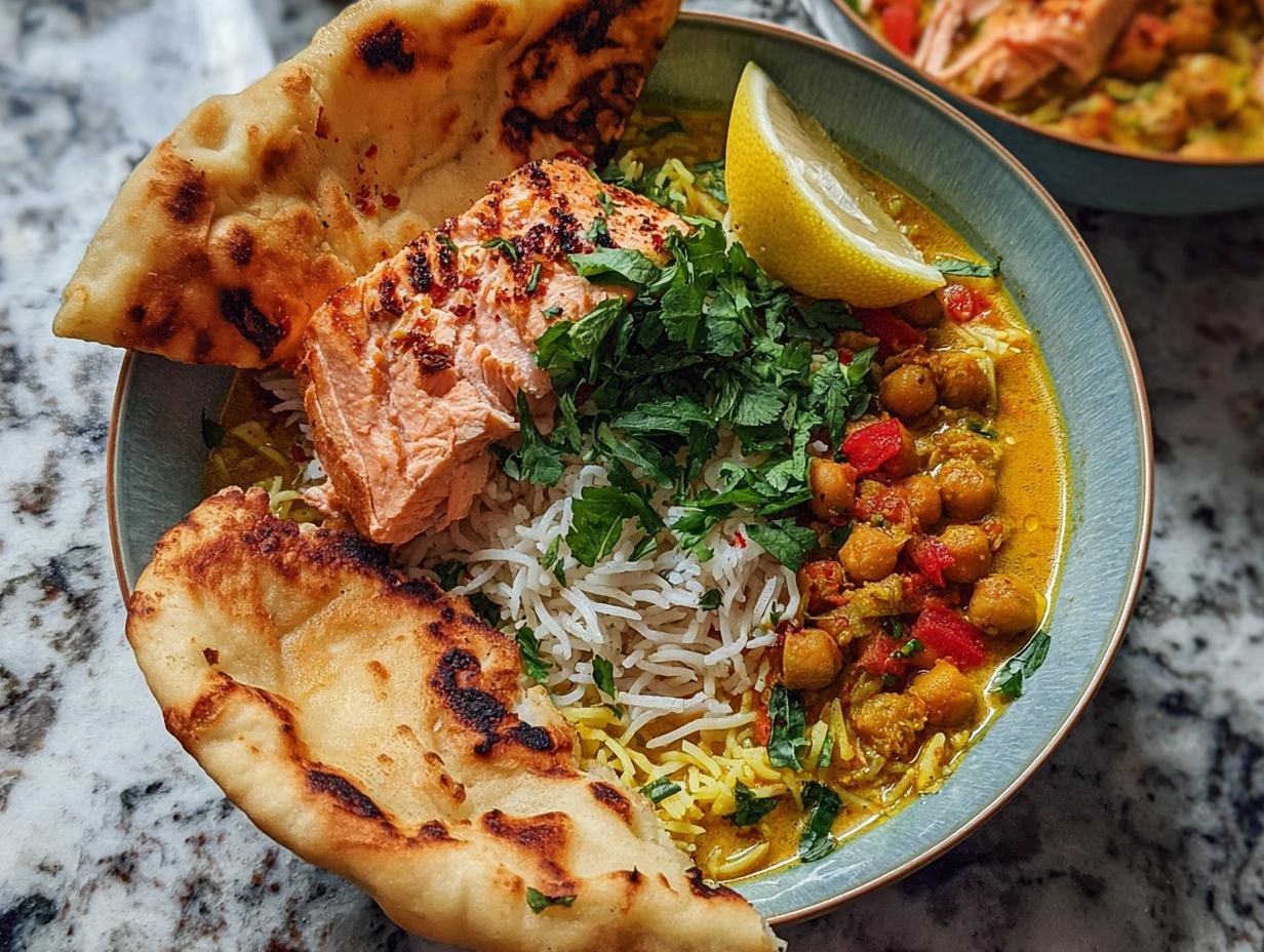 Curried Salmon Rice Bowl: Flavorful 1-Dish Meal - Curried Salmon Rice Bowl - main visual representation