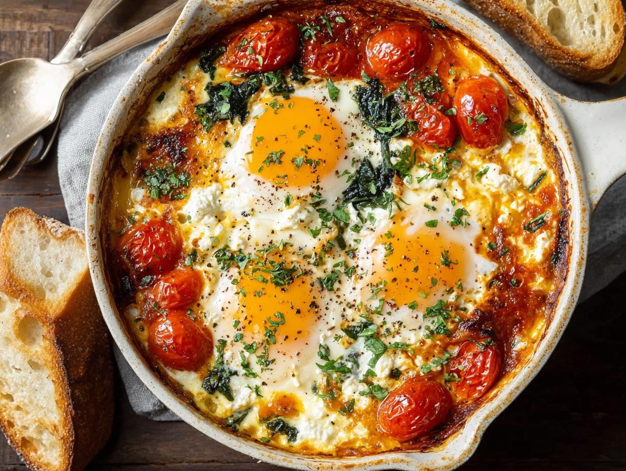 Feta Baked Eggs
