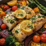 Garlic Lemon Cod Veggies