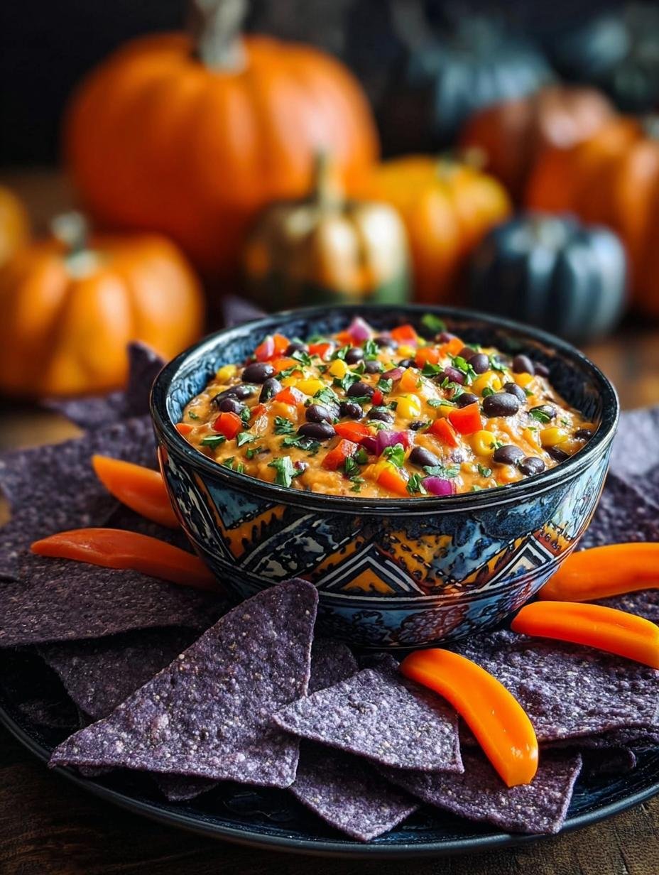 Halloween Bean Dip: Terrific 20-Minute Recipe - Halloween Bean Dip - additional detail