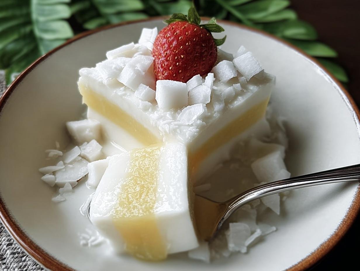 Haupia Hawaiian Coconut Pudding: Sunny 10-Min Dessert 1 Haupia Hawaiian Coconut Pudding