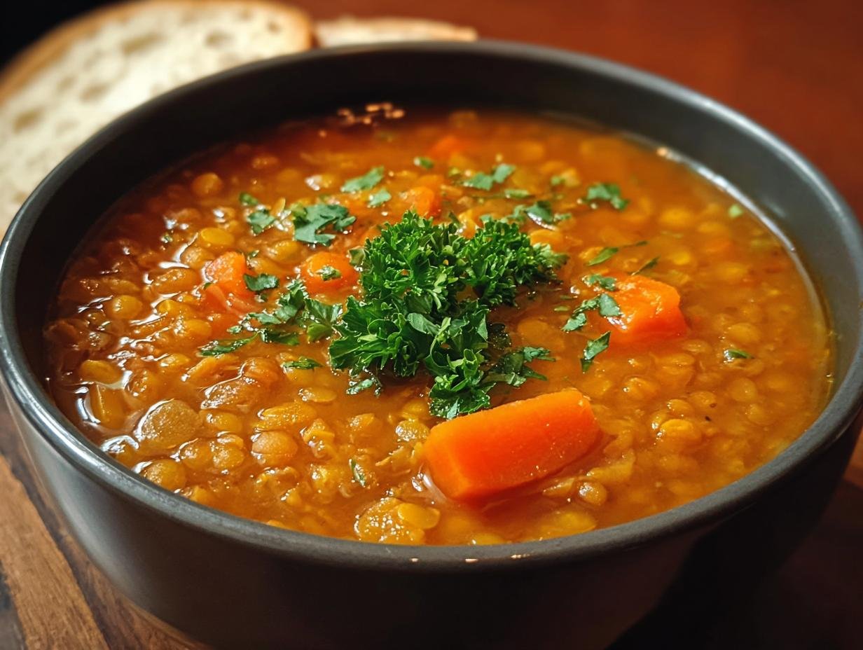 Lentil Carrot Soup Warms