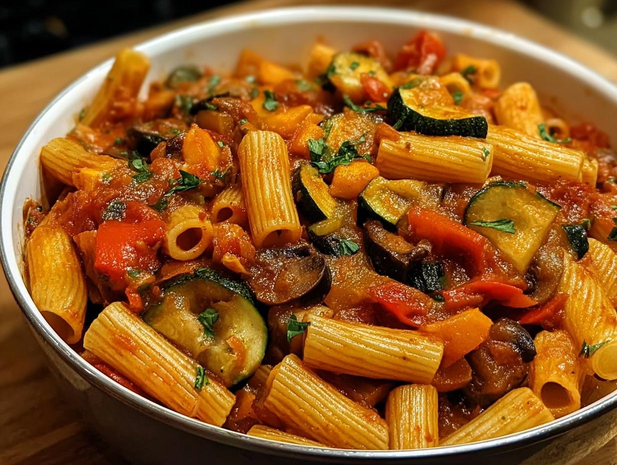 One Pot Ratatouille Pasta: Amazing Summer Meal 1 One Pot Ratatouille Pasta