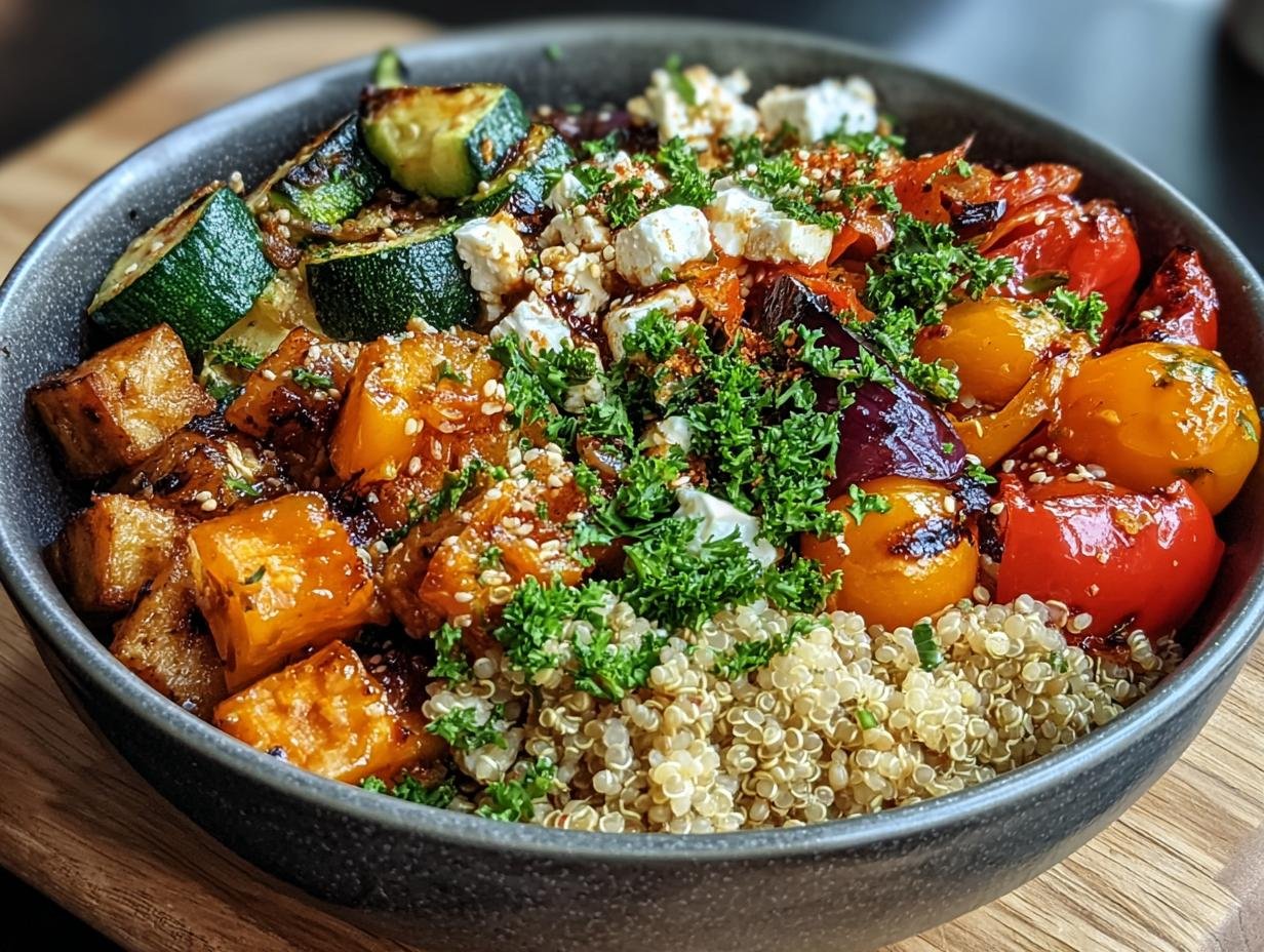 Quinoa Roasted Veggie Bowl: Amazing 15-Min Prep - Quinoa Roasted Veggie Bowl - additional detail