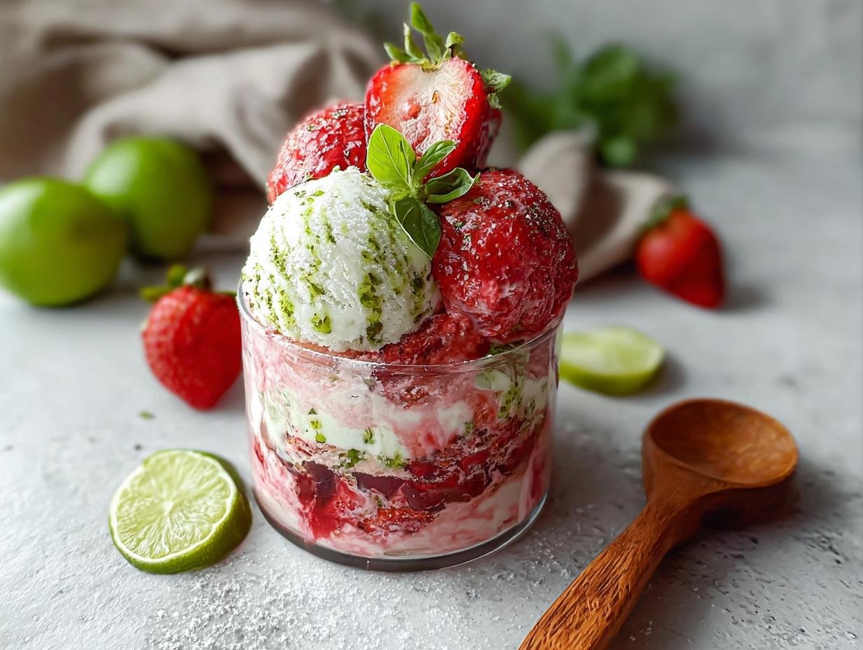 Amazing Roasted Strawberries Lime Basil Recipe 2 Amazing Roasted Strawberries Lime Basil Recipe - Roasted Strawberries Lime Basil - main visual representation
