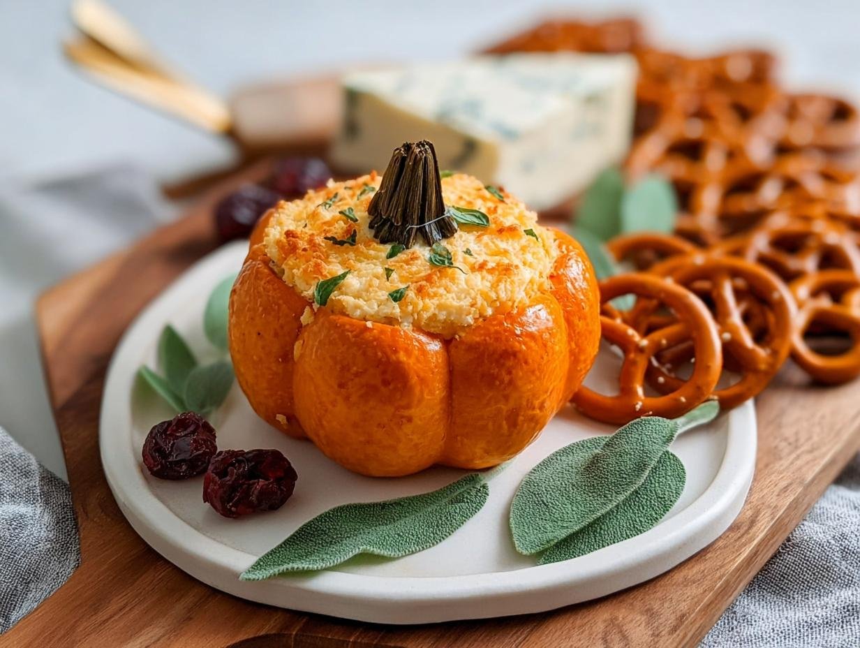 Easy Savory Pumpkin Shaped Cheese Delight - Savory Pumpkin Shaped Cheese - main visual representation