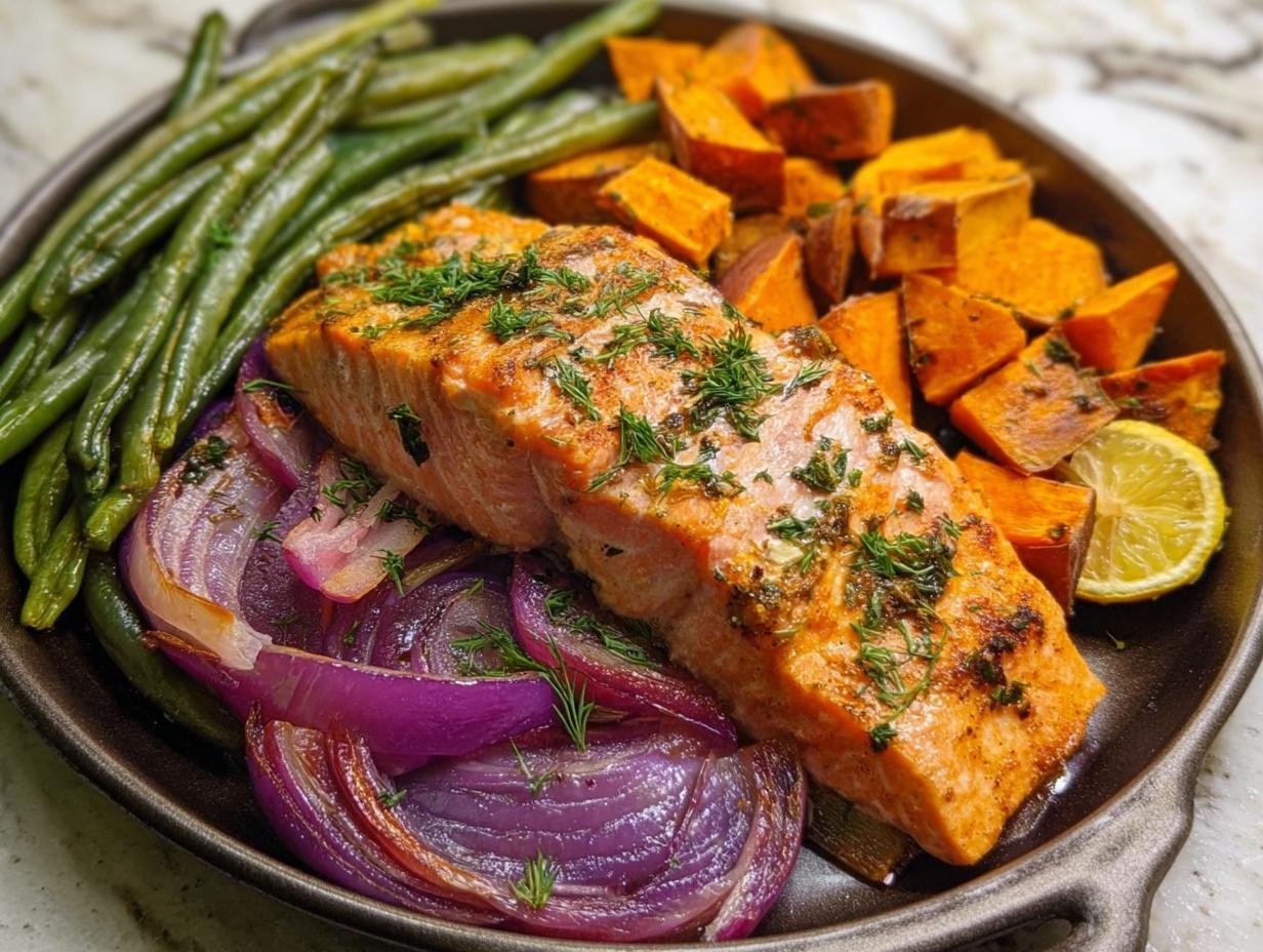 Sheet Pan Baked Salmon: Delicious 1 Pan Meal - Sheet Pan Baked Salmon - additional detail