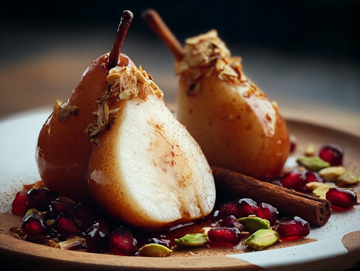 Spiced Poached Pears: Amazing Warm Dessert