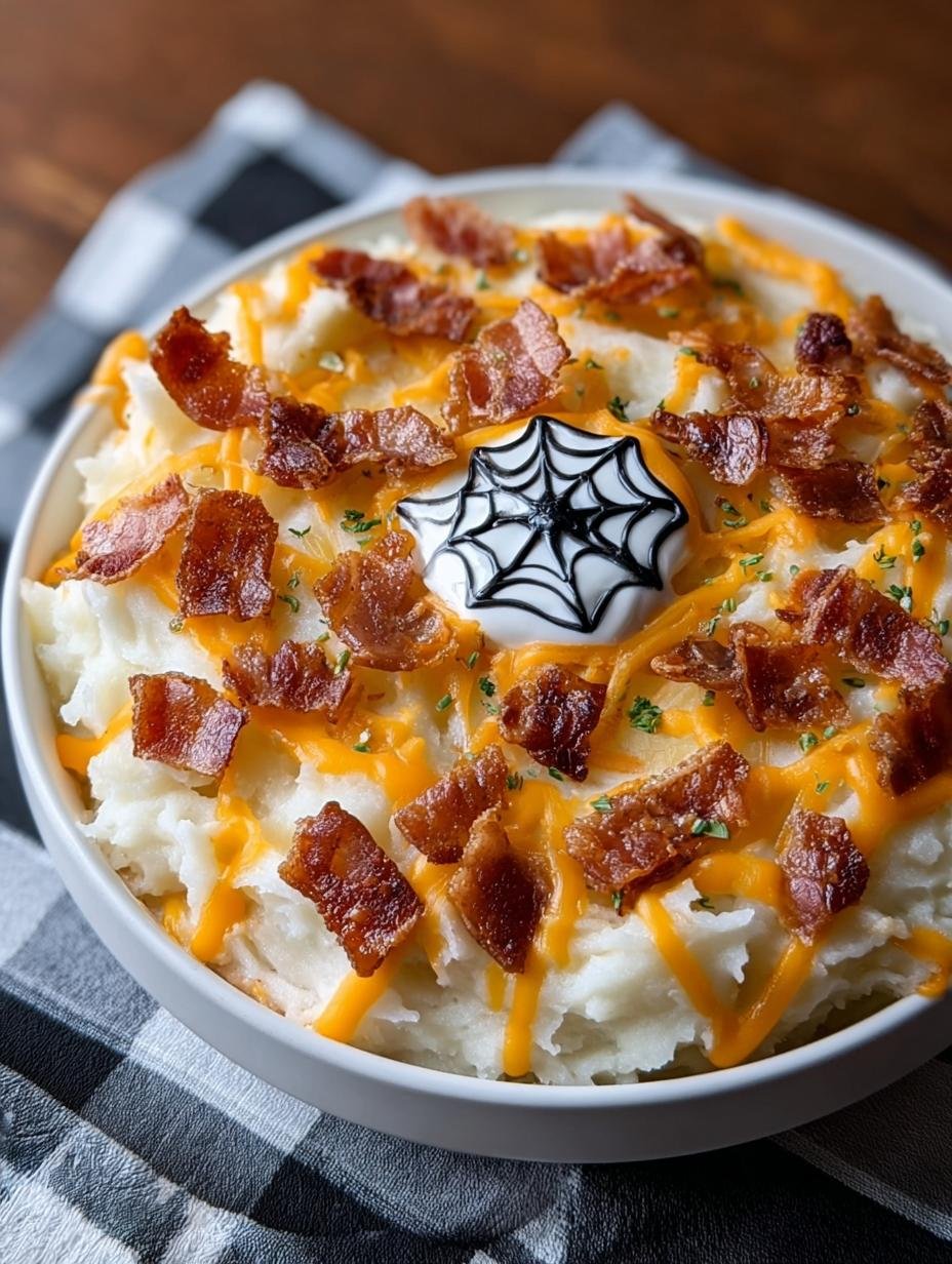 Spooky Loaded Mashed Potato: 1 Spooktacular Treat - Spooky Loaded Mashed Potato - main visual representation