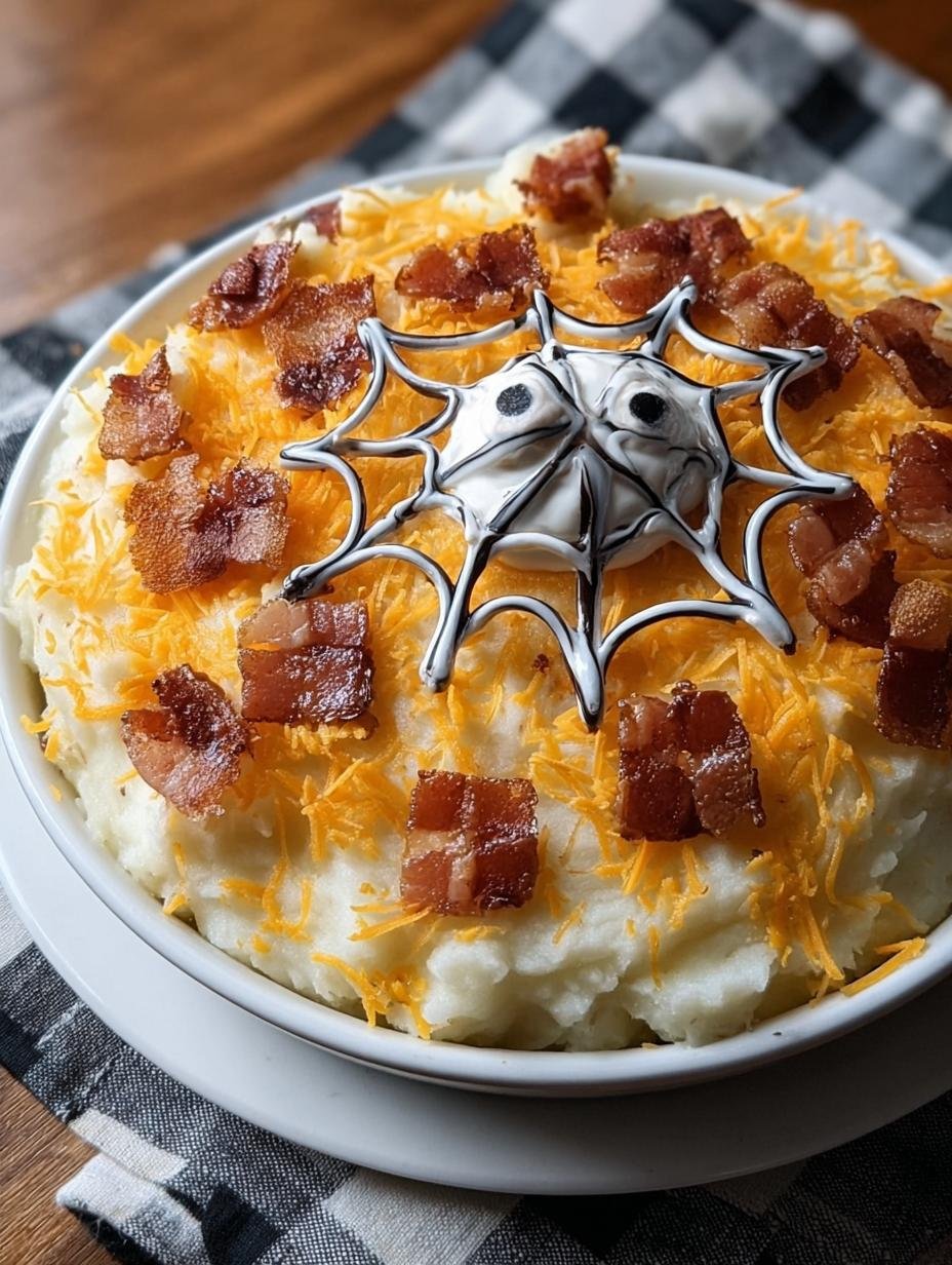 Spooky Loaded Mashed Potato: 1 Spooktacular Treat - Spooky Loaded Mashed Potato - additional detail