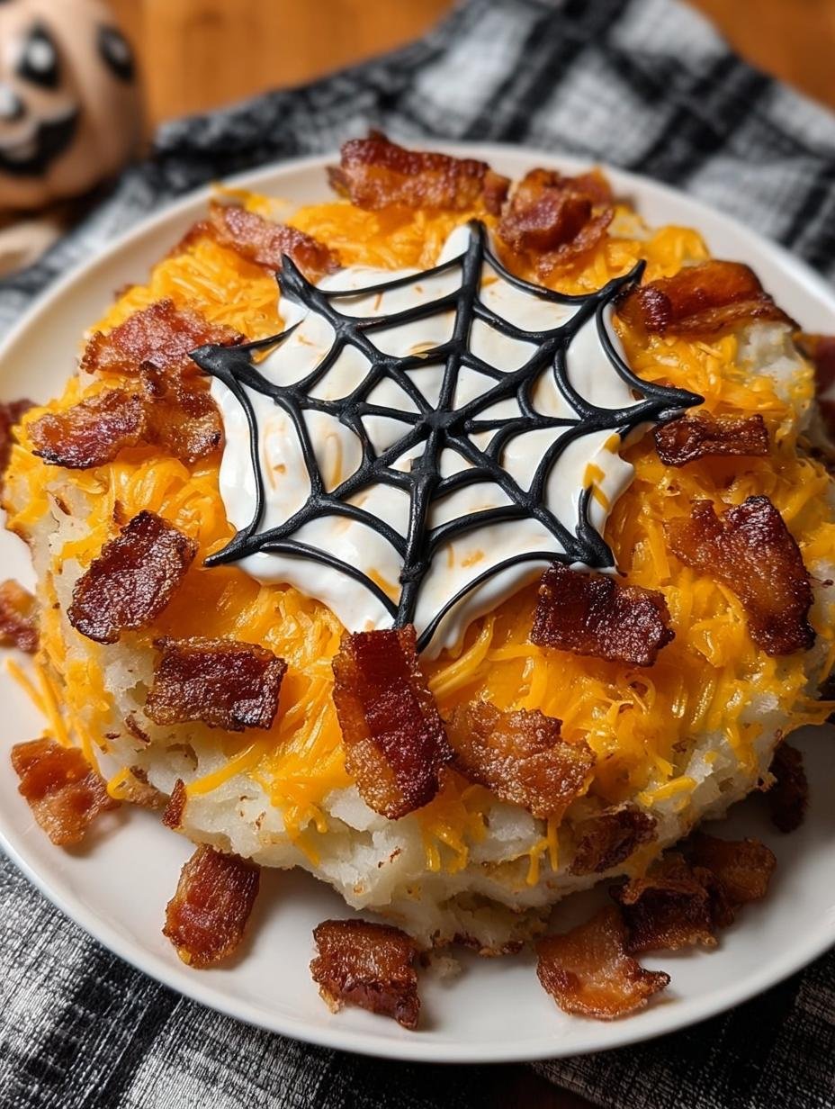 Spooky Loaded Mashed Potato