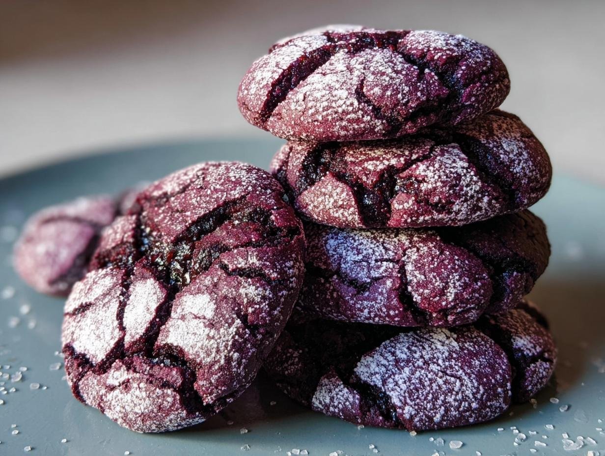 Ube Crinkle Cookies: A Sweet Purple Delight - Ube Crinkle Cookies - main visual representation