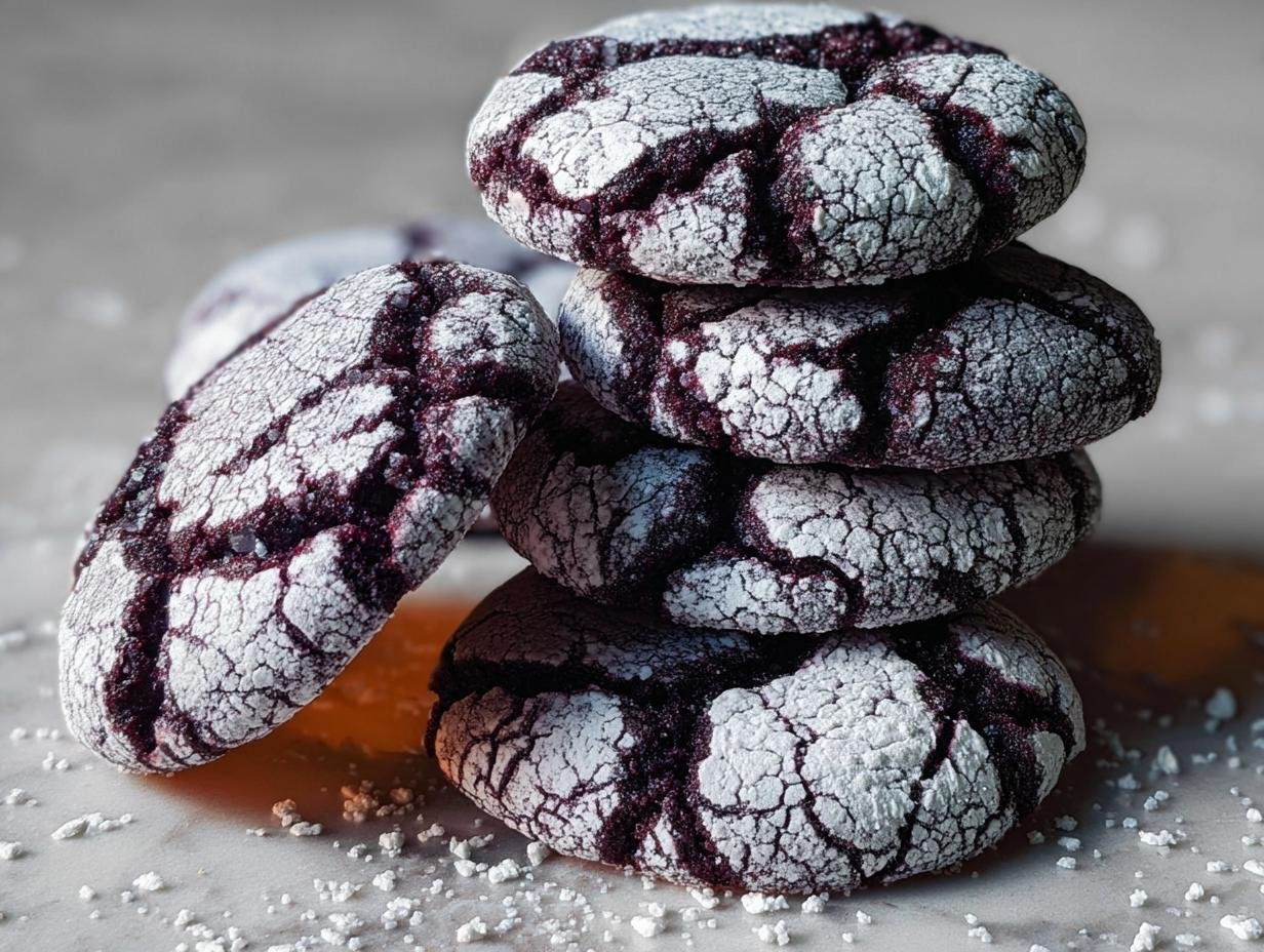 Ube Crinkle Cookies: A Sweet Purple Delight - Ube Crinkle Cookies - additional detail