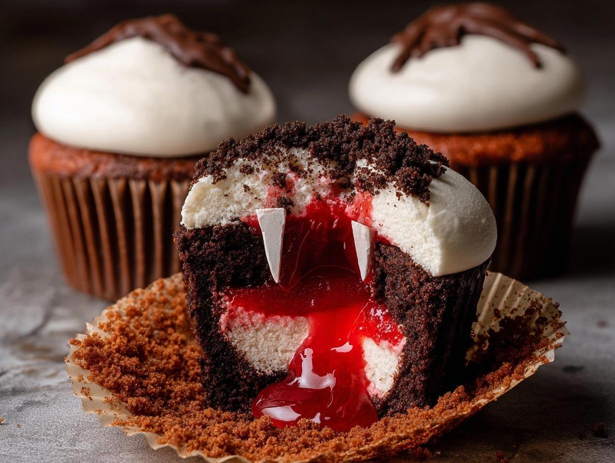 Vampire Cupcakes - ingredients for spooky treats