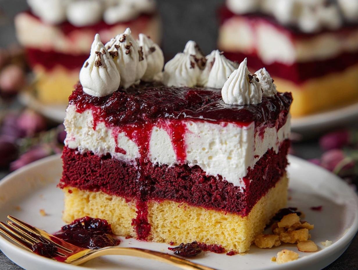 Vampire Poke Cake: 1 Spooky Dessert Masterpiece