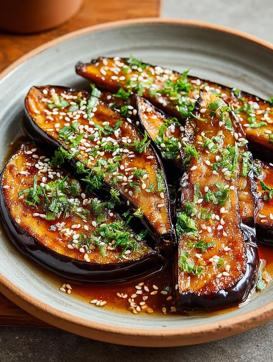 Air Fryer Eggplant with Miso Sauce: A Vegan Delight - Air Fryer Eggplant with - main visual representation