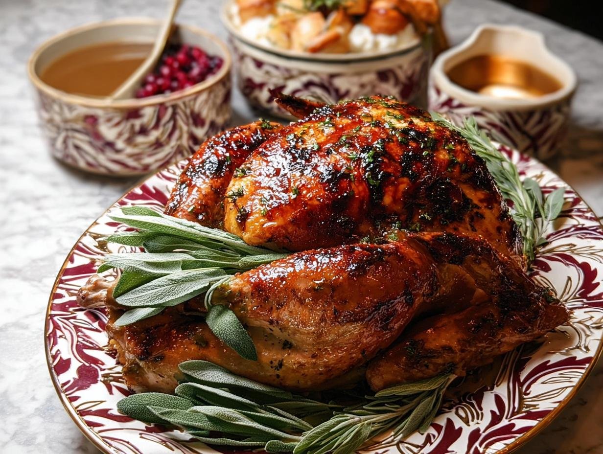 Amazing Apple Cider Glazed Turkey Recipe - Apple Cider Glazed Turkey - additional detail