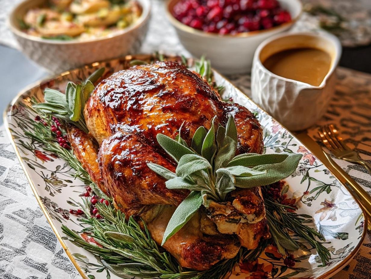 Amazing Apple Cider Glazed Turkey Recipe - Apple Cider Glazed Turkey - additional detail