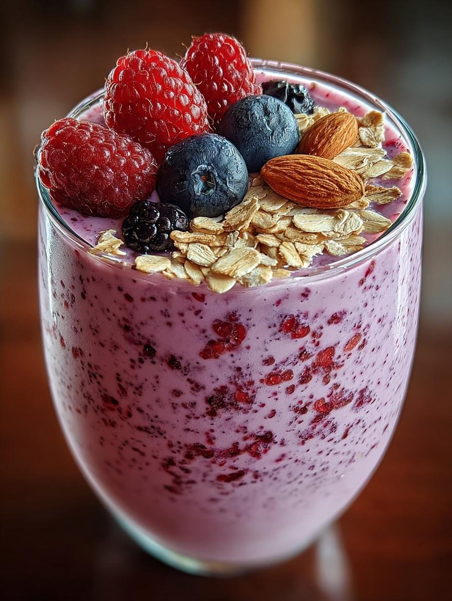 Berry Oat Breakfast Smoothie: 5 Steps to a Healthy Start - Berry Oat Breakfast Smoothie - additional detail