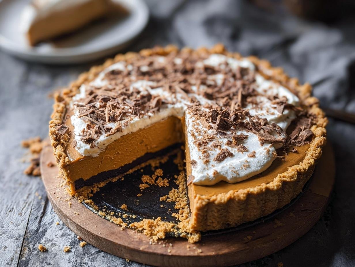 Black Bottomed Pumpkin Pie