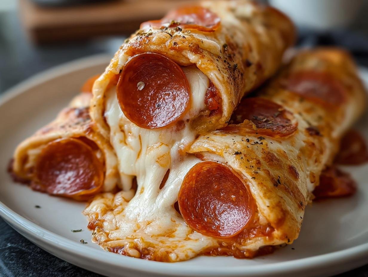 Easy Cheesy Pepperoni Pizza Roll: Blissful Bites - Cheesy Pepperoni Pizza Roll - additional detail