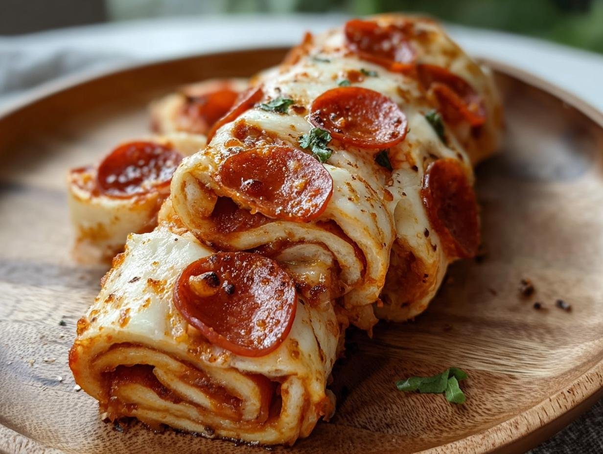 Cheesy Pepperoni Pizza Roll