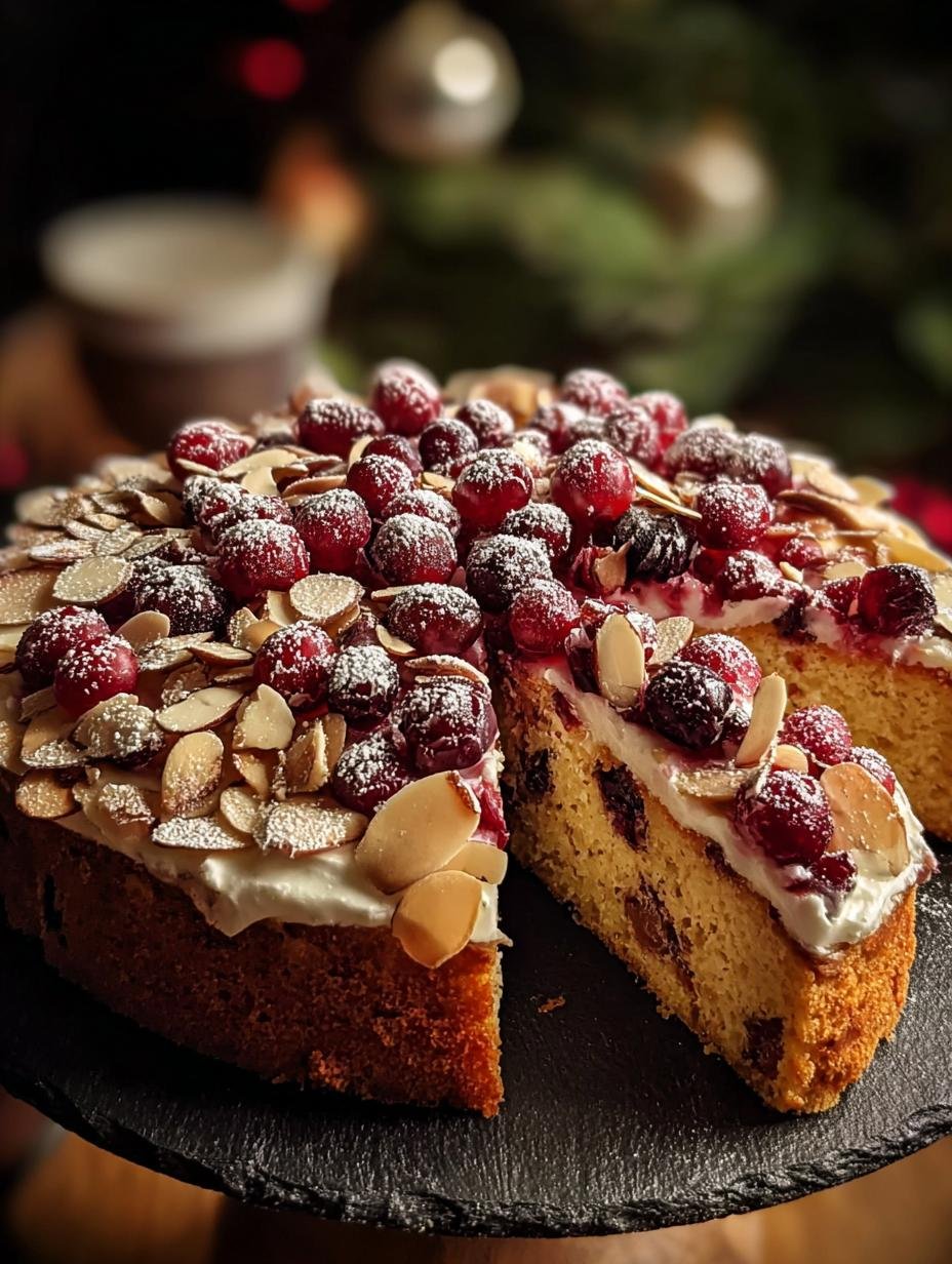 Amazing Christmas Cranberry Almond Cake: 1 Secret! - Christmas Cranberry Almond Cake - main visual representation