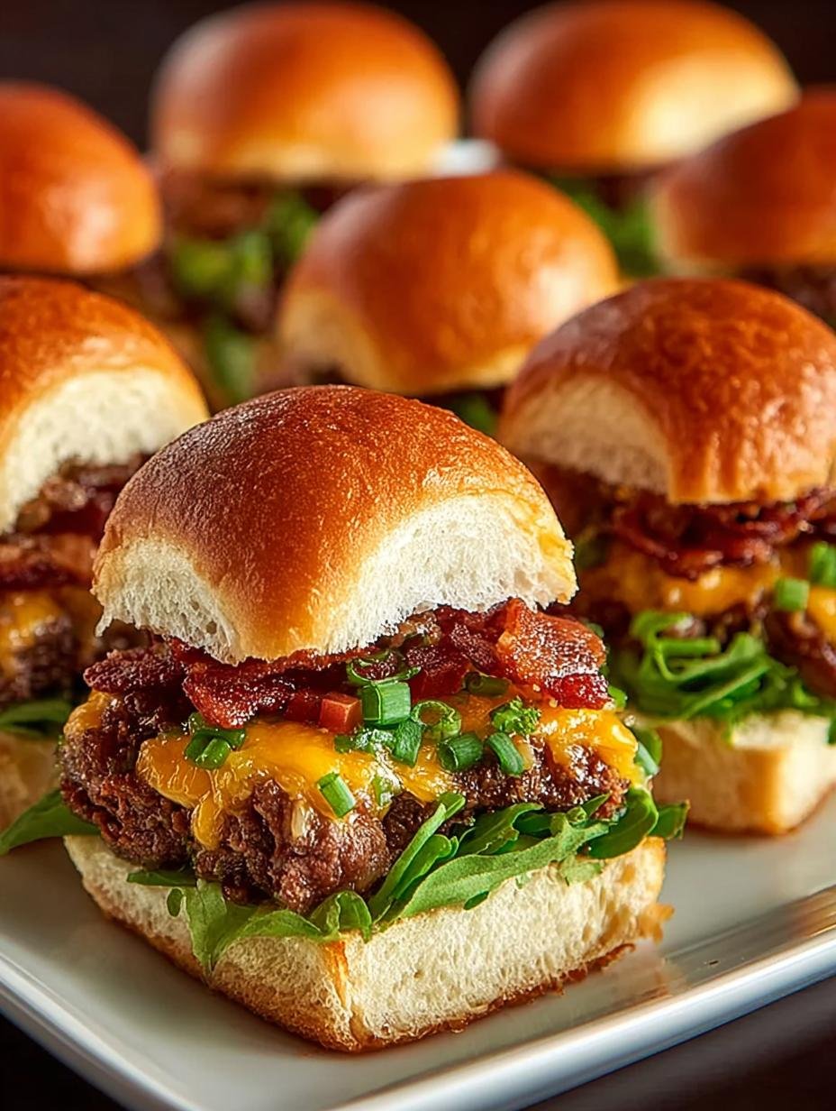 Cowboy Sliders: 8 Savory Mini Burgers for Comfort Food Lovers - Cowboy Sliders, Mini Burgers, Easy Recipe, Comfort Food - main visual representation