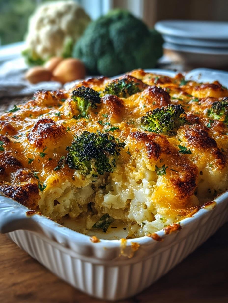 Cozy Cauliflower Broccoli Casserole Recipe That Comforts - Cozy Cauliflower Broccoli Casserole Recipe - main visual representation