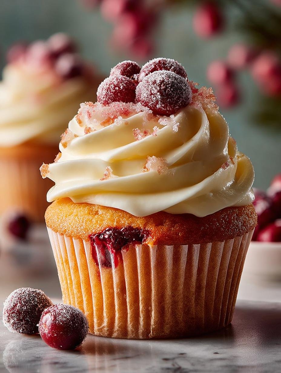 Cranberry Bliss Cupcakes Recipe: 12 Festive Delights - Cranberry Bliss Cupcakes Recipe - additional detail