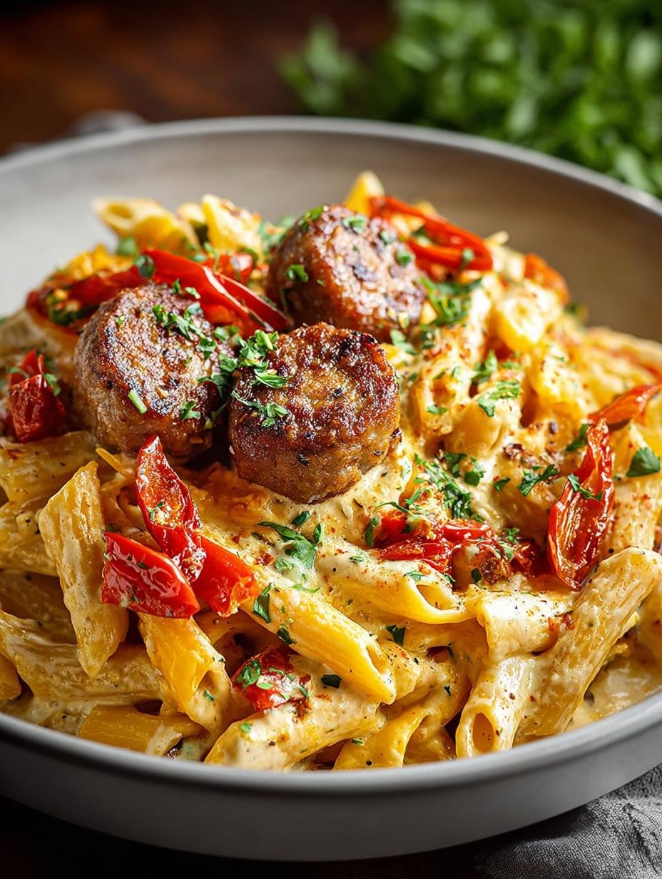 Creamy Cajun Sausage Pasta: A Comforting Delight - Creamy Cajun Sausage Pasta - main visual representation