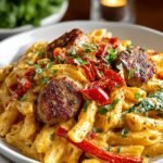 Creamy Cajun Sausage Pasta