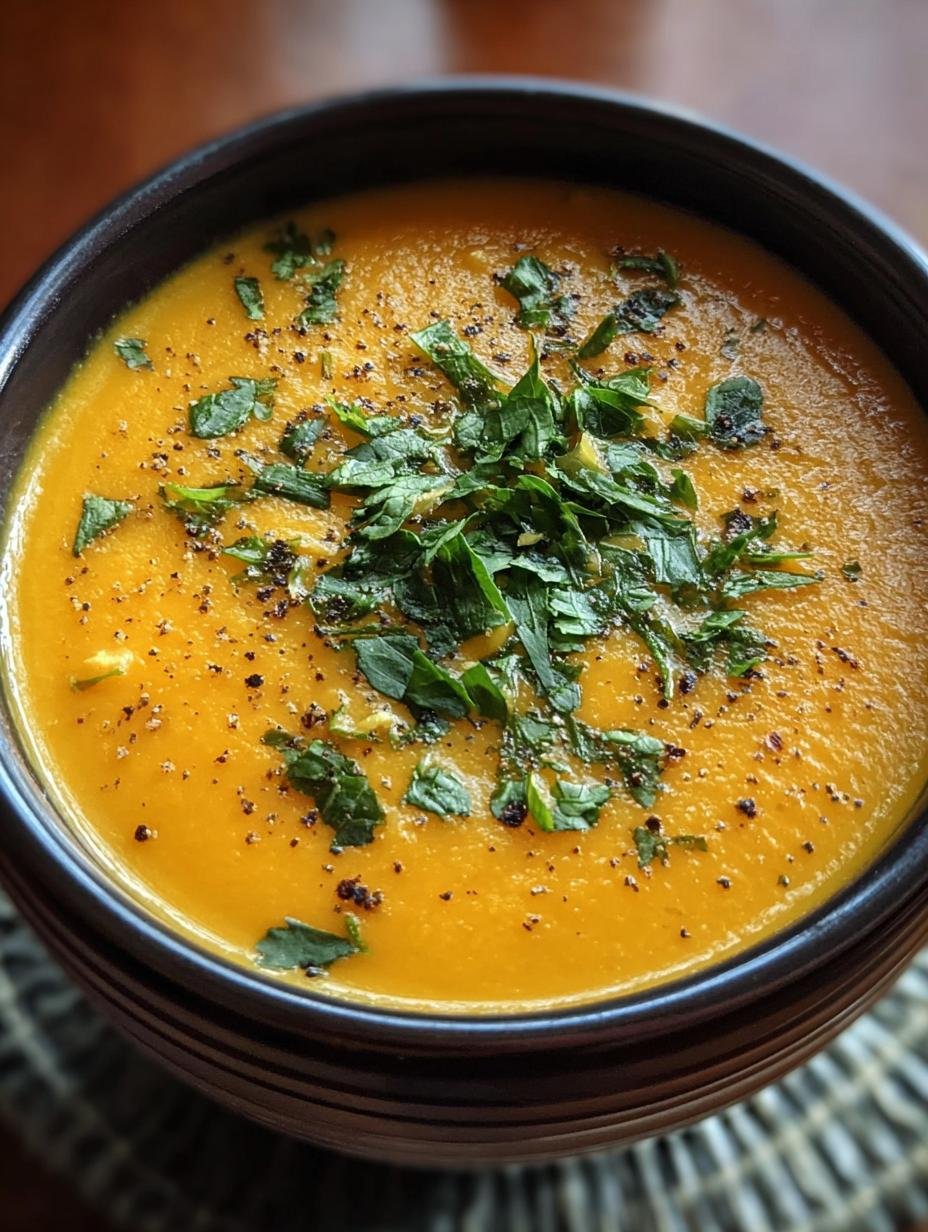 Creamy Carrot Ginger Soup