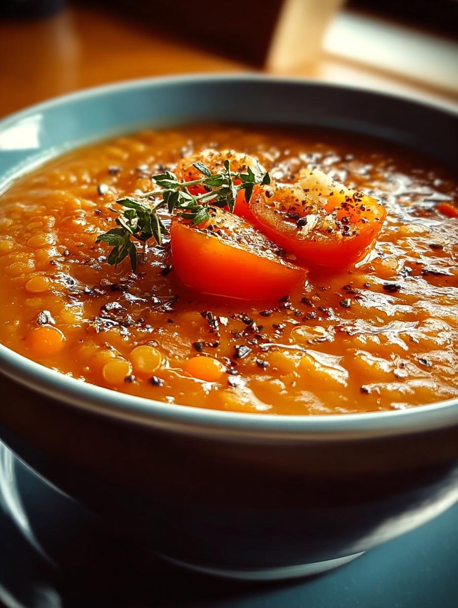 Best Creamy Tomato Lentil Soup for Cozy Nights - Creamy Tomato Lentil Soup - additional detail
