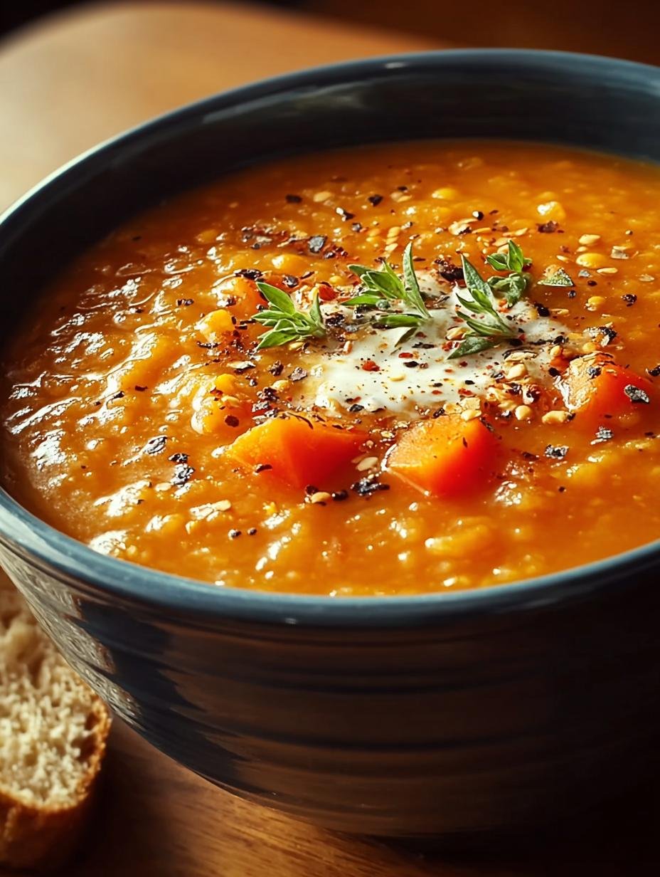 Creamy Tomato Lentil Soup