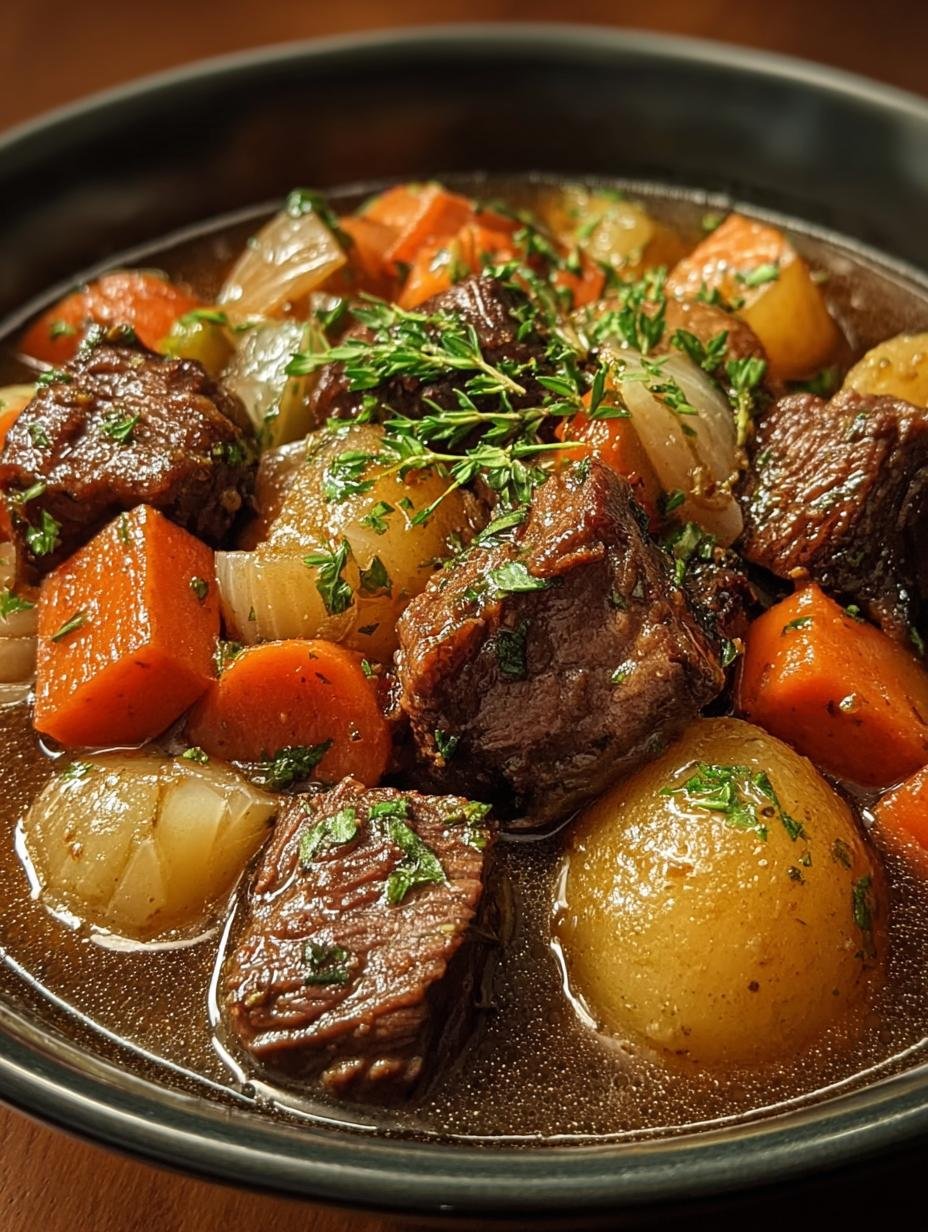 Delicious Crockpot Beef Vegetable Stew for Cozy Nights 2 Delicious Crockpot Beef Vegetable Stew for Cozy Nights - Crockpot Beef Vegetable Stew - main visual representation