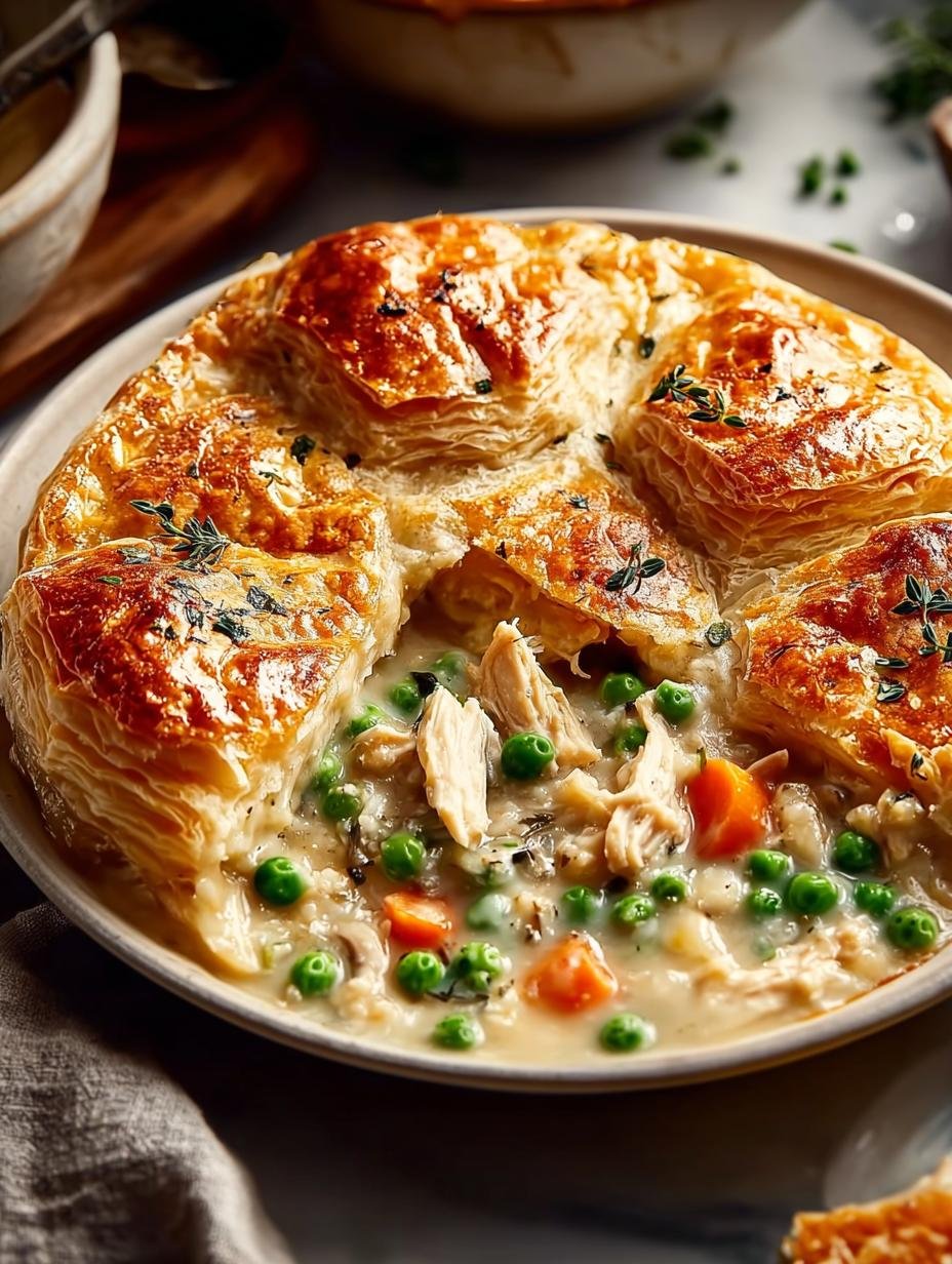 Crustless Chicken Pot Pie