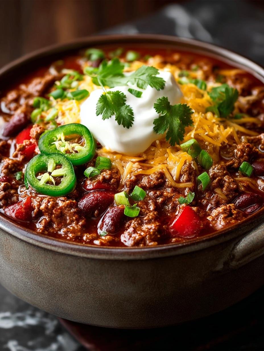 EASY GROUND BEEF CHILI: 5 Steps to Comforting Perfection - EASY GROUND BEEF CHILI - main visual representation