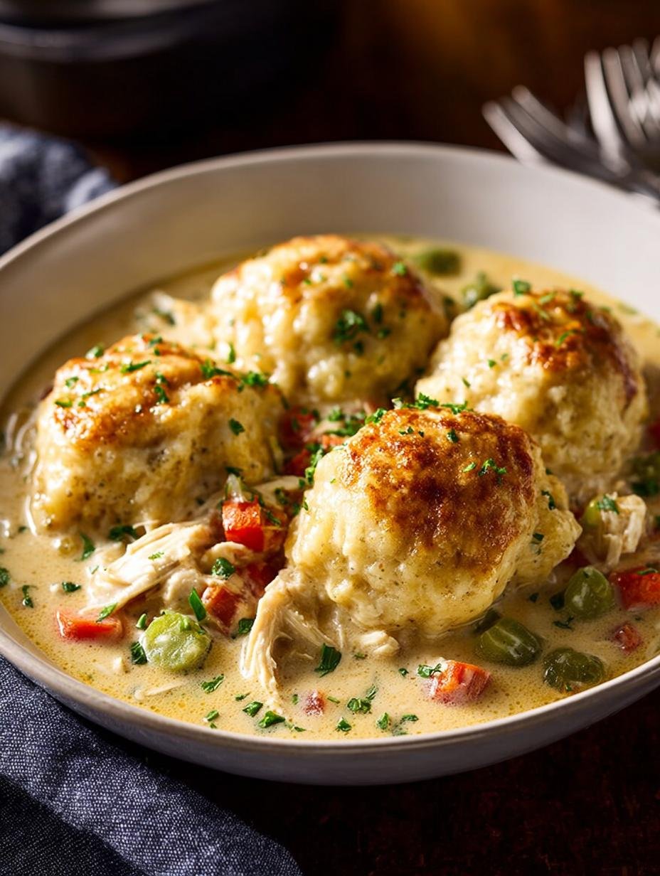 Easy Chicken and Biscuit Dumplings Recipe