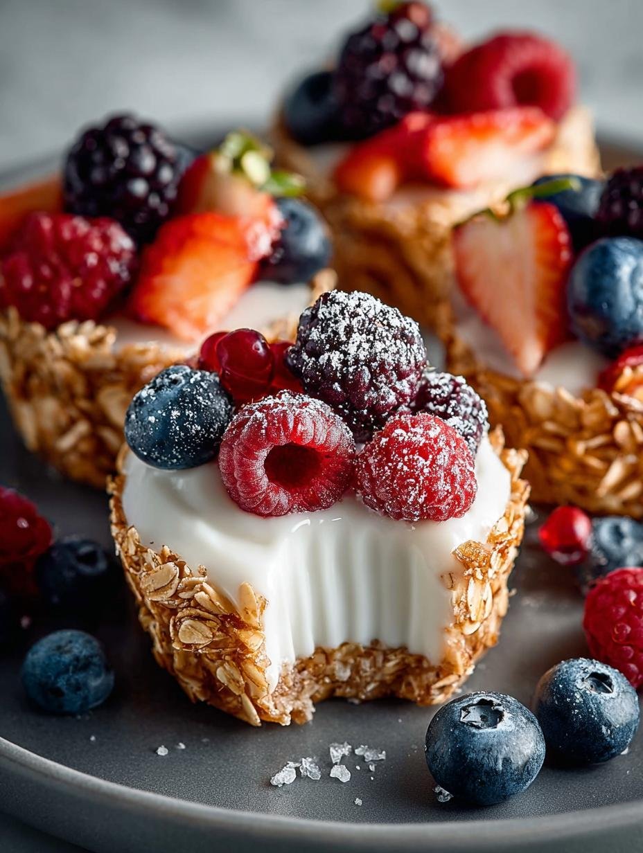 Frozen Yogurt Granola Cups: 12 Deliciously Healthy Treats - Frozen Yogurt Granola Cups - main visual representation