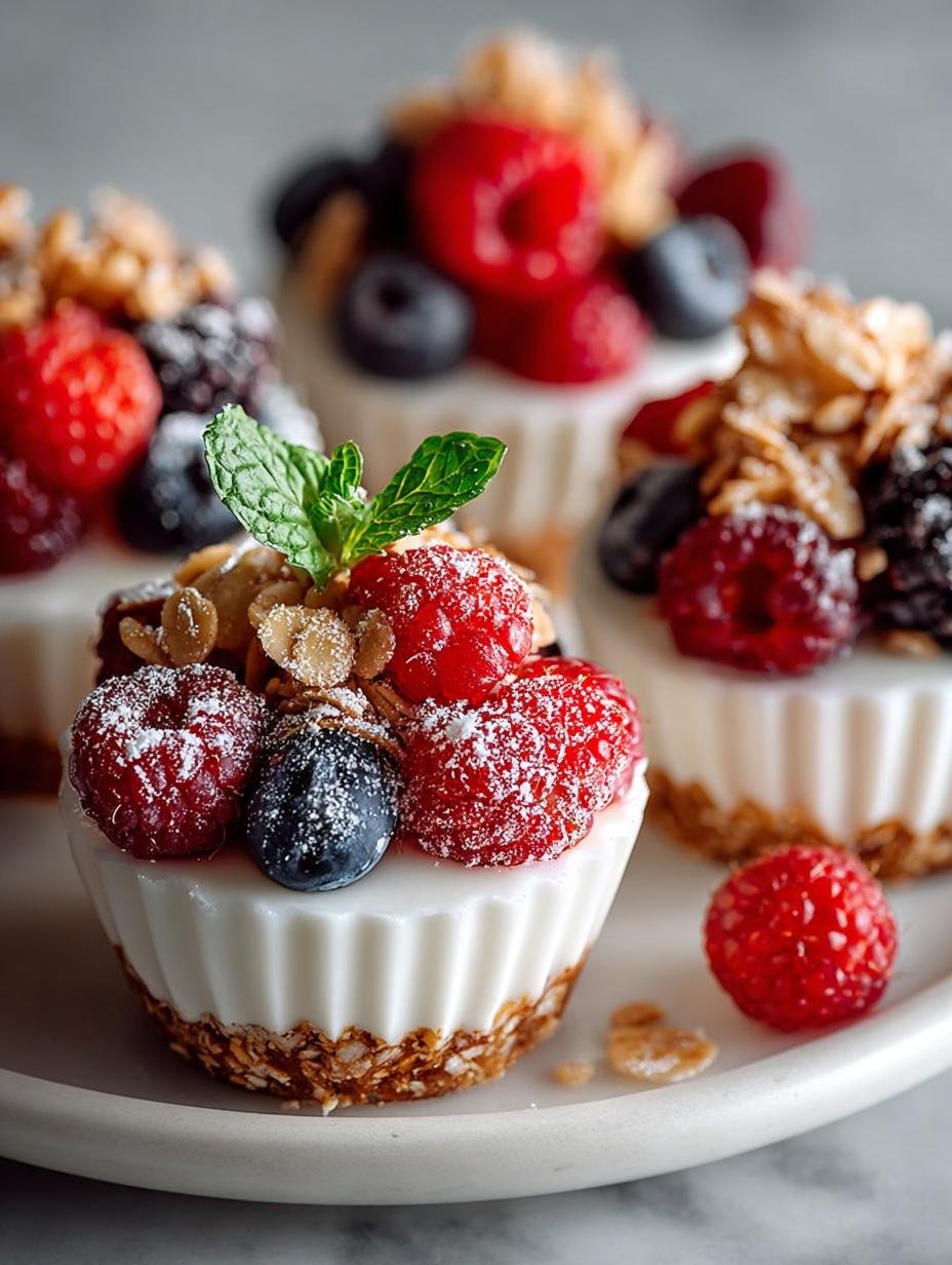 Frozen Yogurt Granola Cups: 12 Deliciously Healthy Treats - Frozen Yogurt Granola Cups - additional detail
