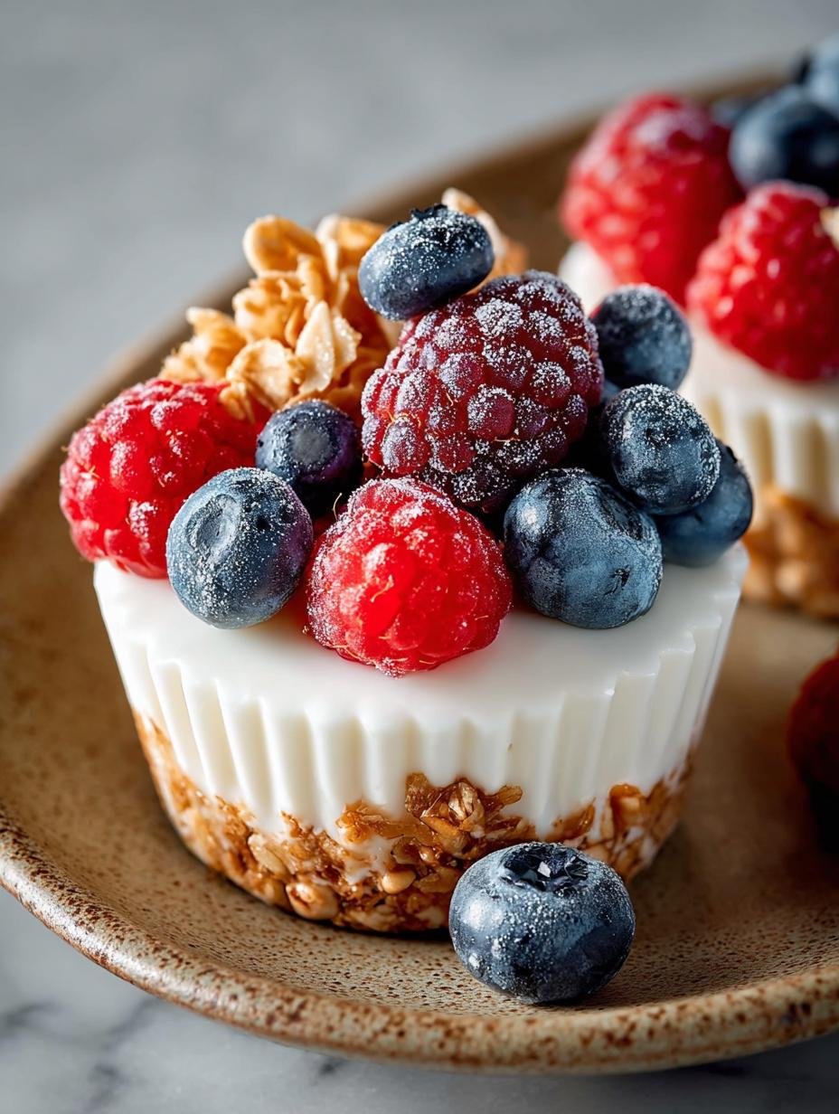 Frozen Yogurt Granola Cups